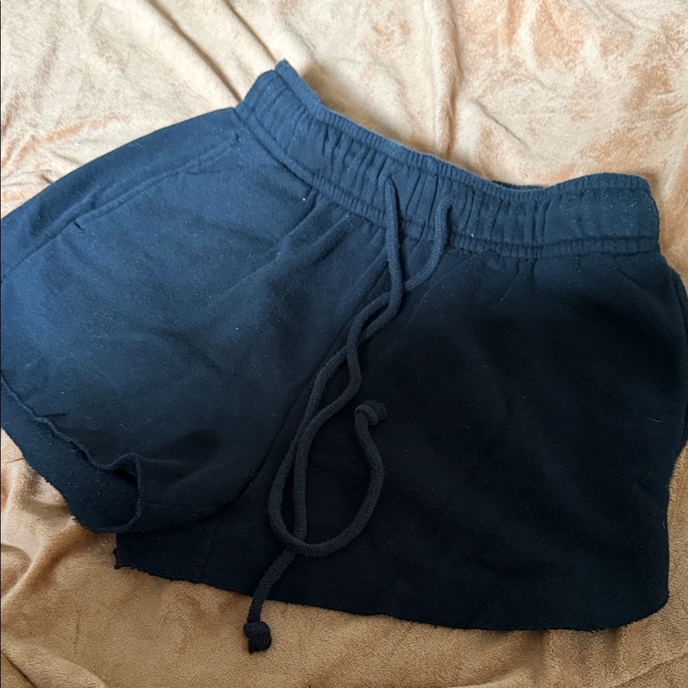 Black Casual Shorts